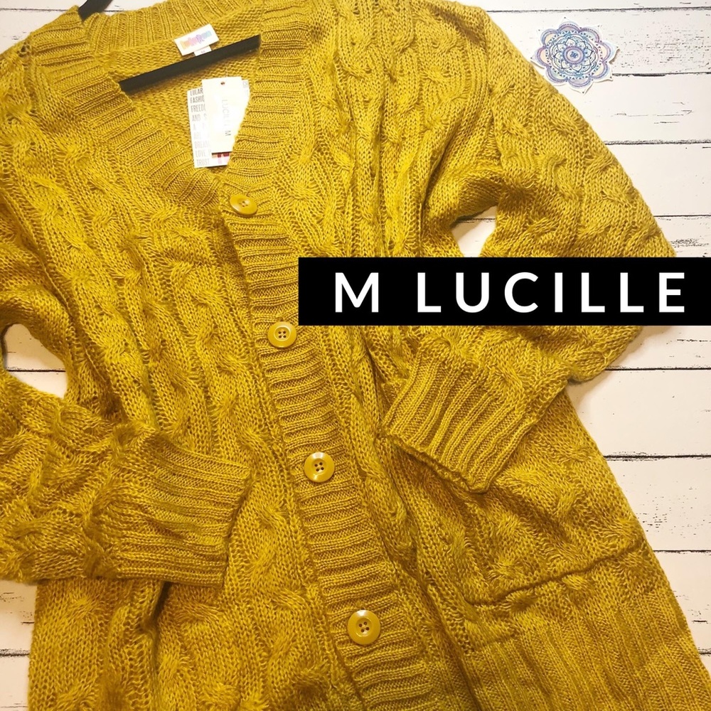 Lularoe M Lucille mustard